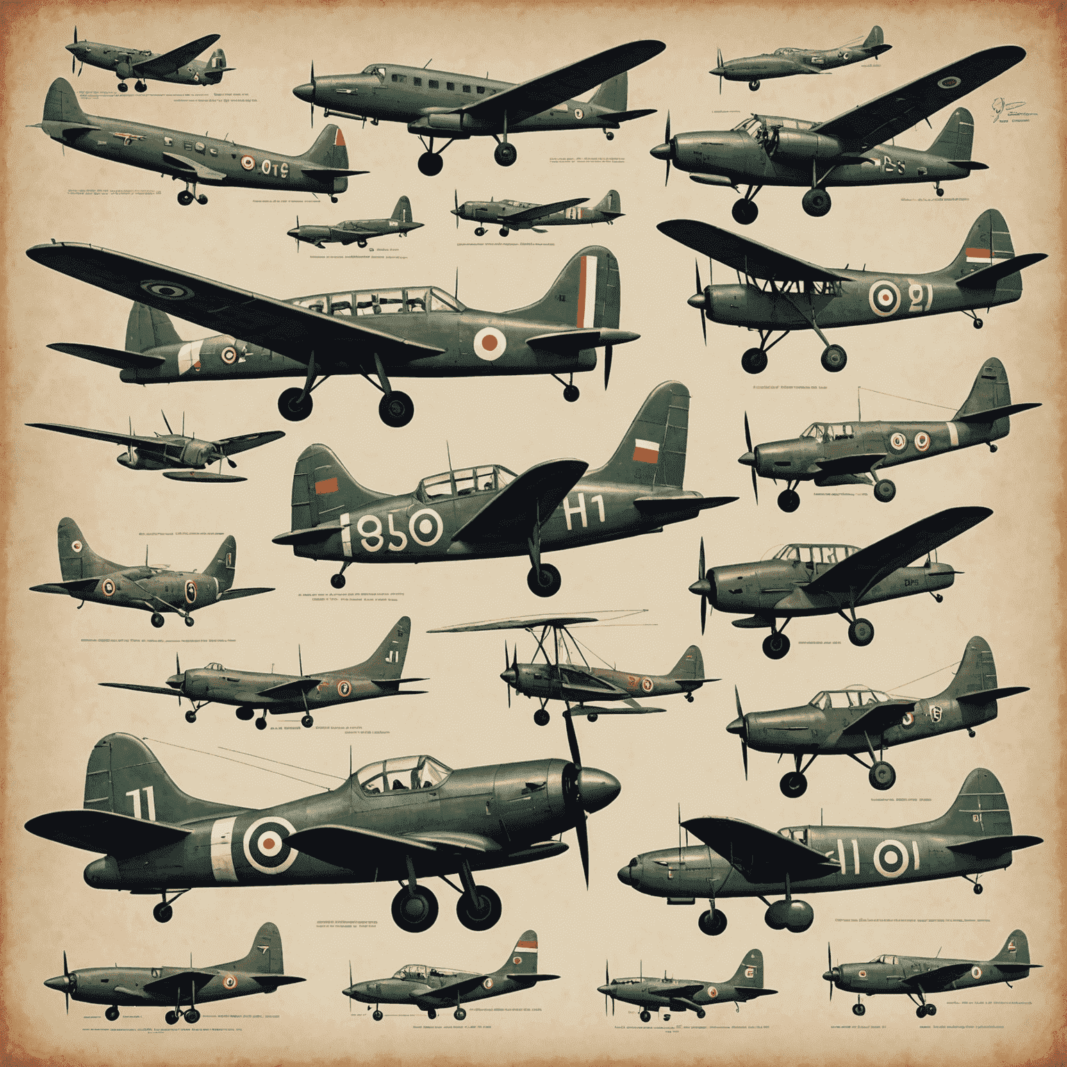 Collage of historical and modern Indian aircraft, showcasing the evolution of aviation in India